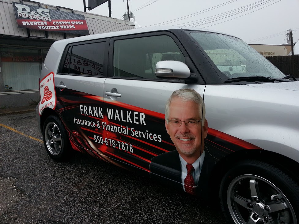 frank walker insurance vehicle wrap
